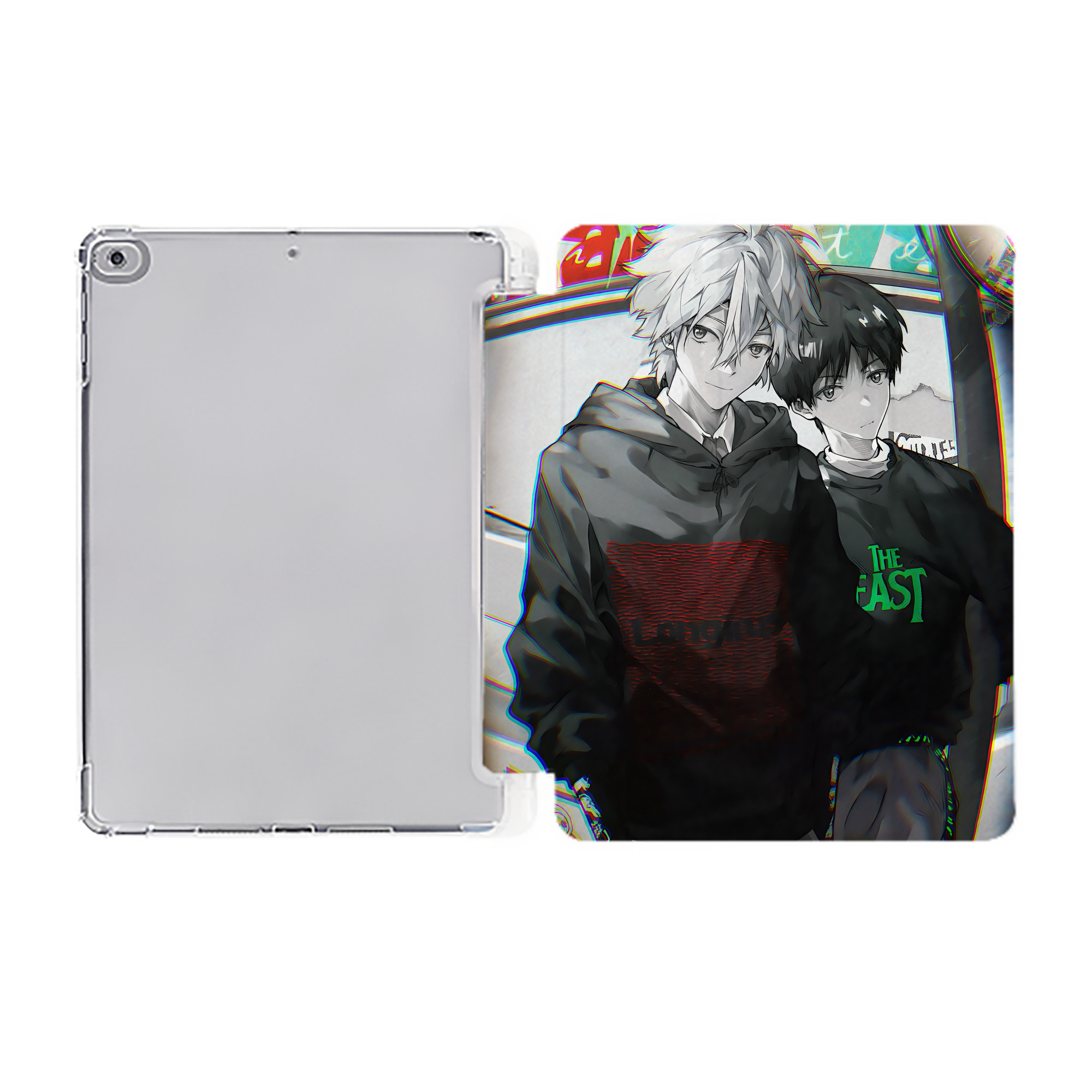 （画像用） EVA 新世紀エヴァンゲリオン IPad ケース ペン収納付き 三つ折りスタンド PUレザー×シリコン 対応機種9.5/10.5/10.9インチ